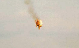 Изтребител F-16 се разби в Южна Корея