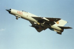 МиГ-21 се разби в Румъния